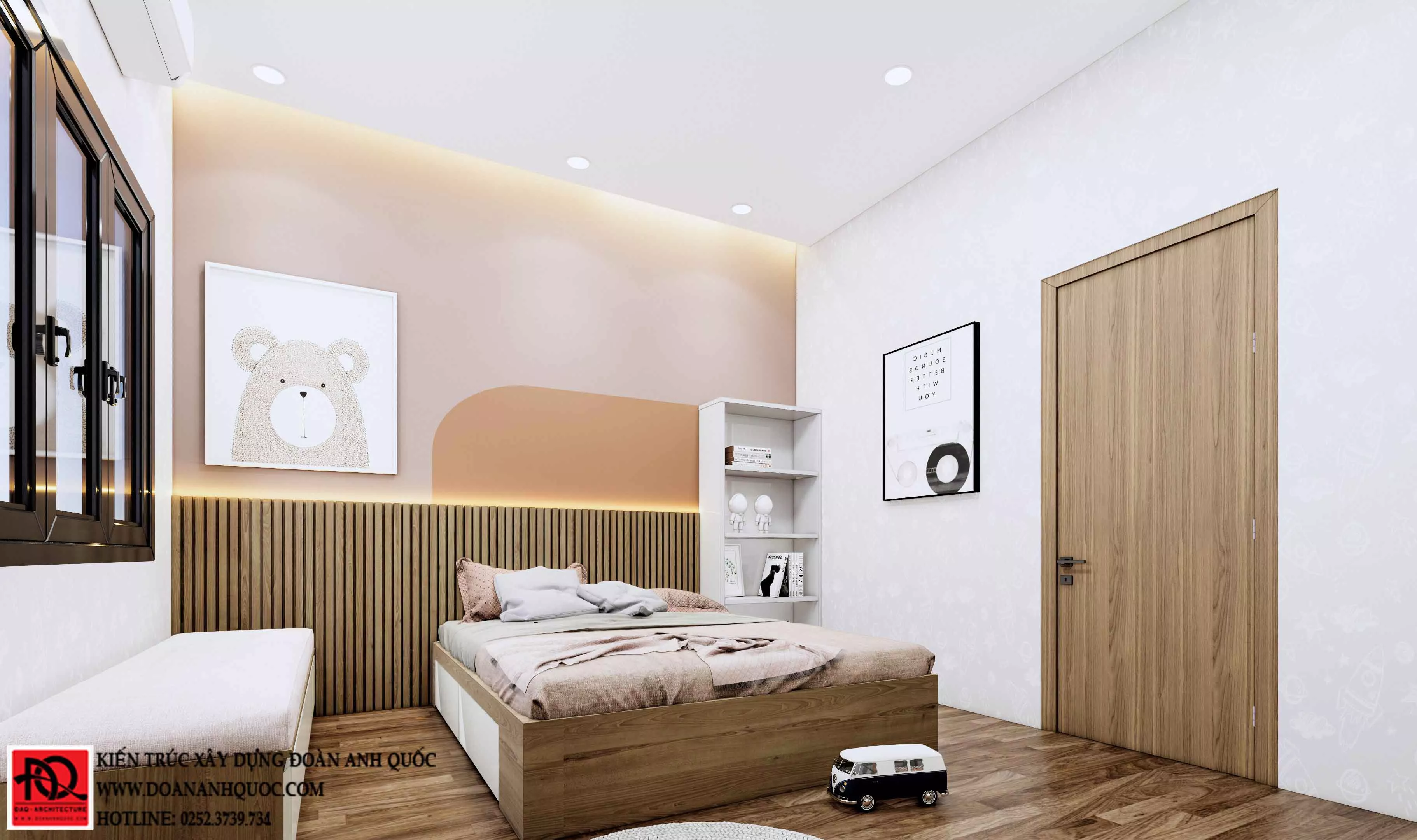 Thiết kế nội thất Phan Thiết mẫu nhà phố hiện đại 3 tầng 